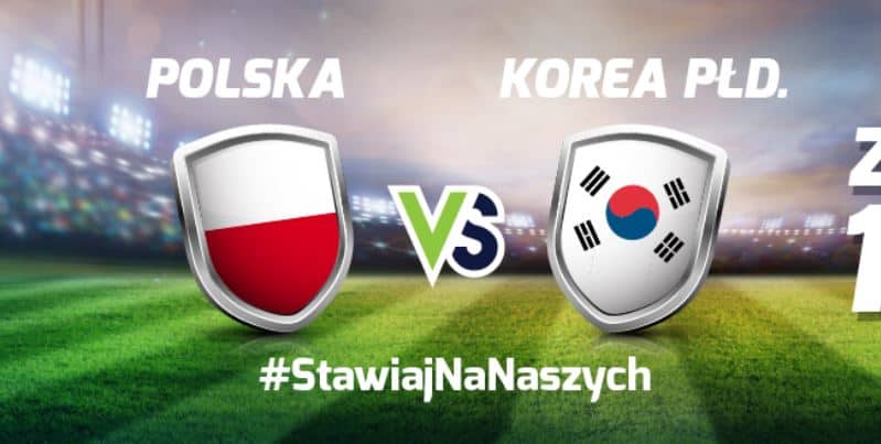 Promocja na Polska - Korea Płd. Zwrot stawki do 100 PLN!