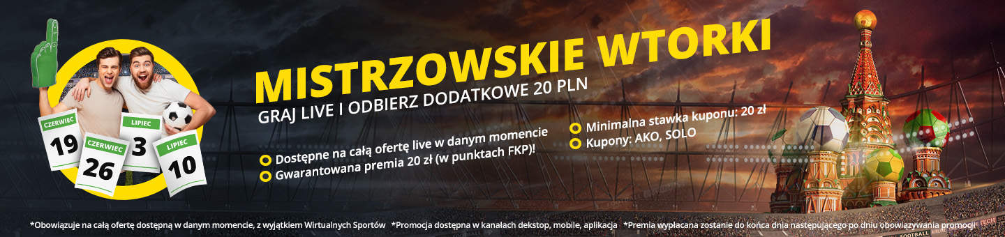 Mistrzowskie wtorki MŚ 2018 Fortuna