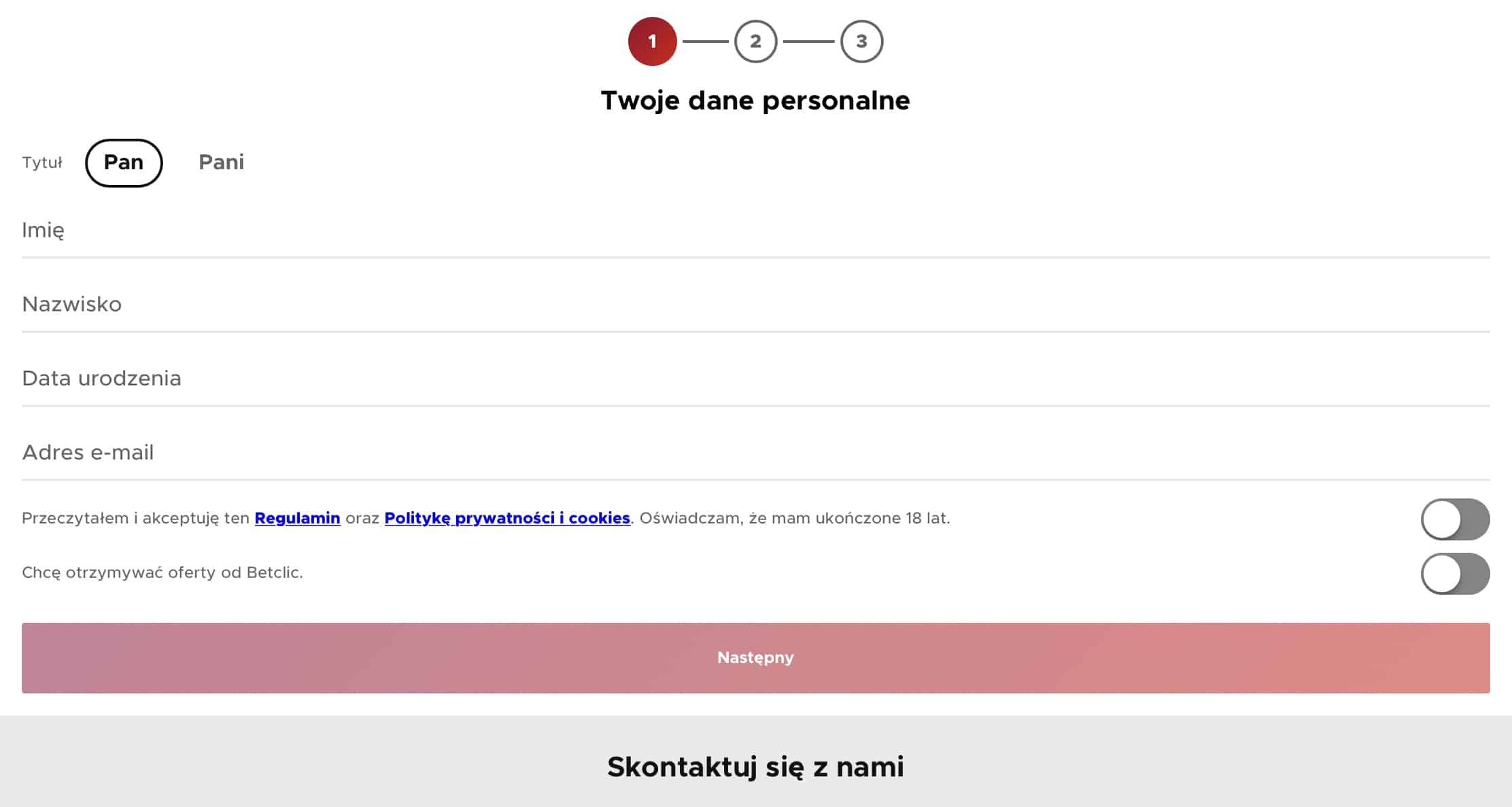 betclic rejestracja PL