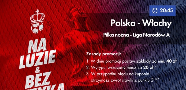 Zwrot 20 PLN na Polska - Włochy w Milenium!