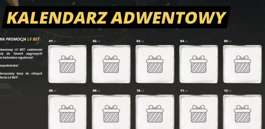 Kalendarz adwentowy LvBET. Promocje na każdy dzień!