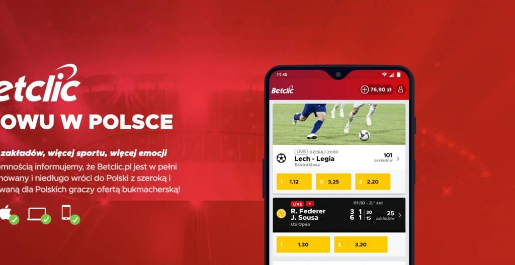 BetClic legalny w Polsce!