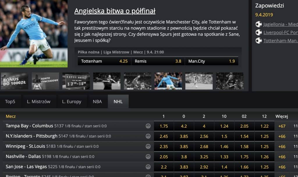Liga Mistrzów kursy fortuna online