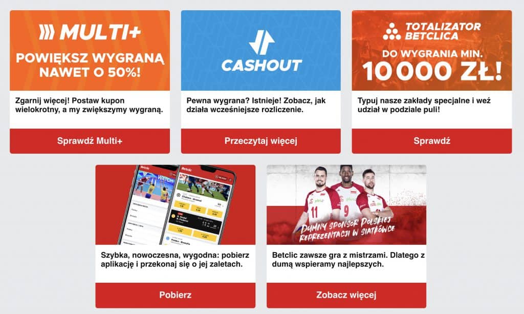 Betclic polska bonusy i promocje