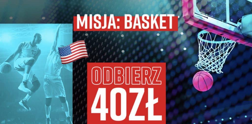 Bonus 40 PLN na NBA w Betclic Polska. Przedstawiamy promocję "Misja: Basket"!