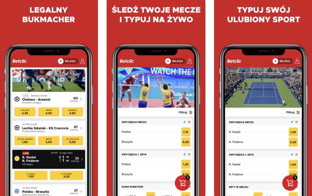 Betclic aplikacja mobilna. Co można obstawiać na telefonie?