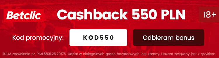 bukmacher betclic polska bonus 550