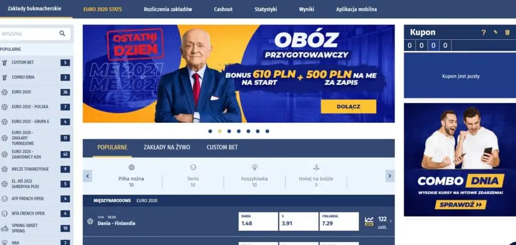 Bonus bukmacherski Euro 2020 w eWinner