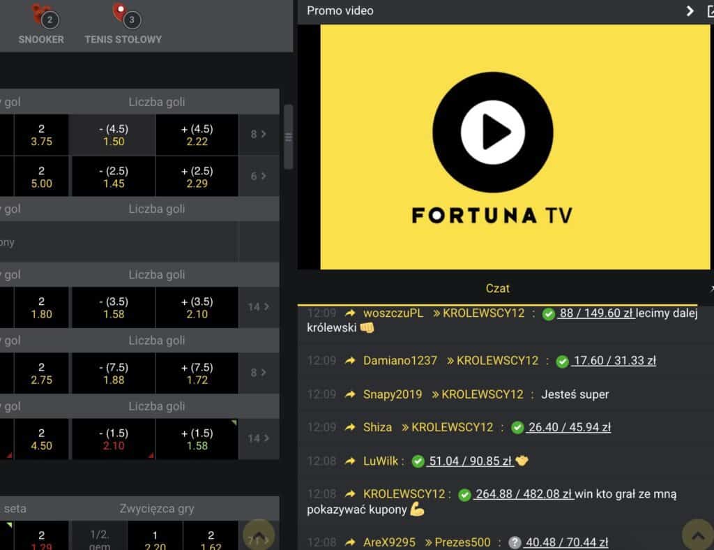 Fortuna TV i mecze live