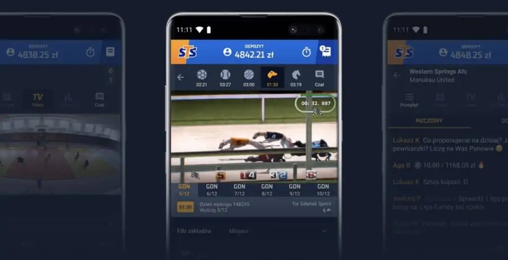 STS aplikacja mobilna. Obstawianie w telefonie!