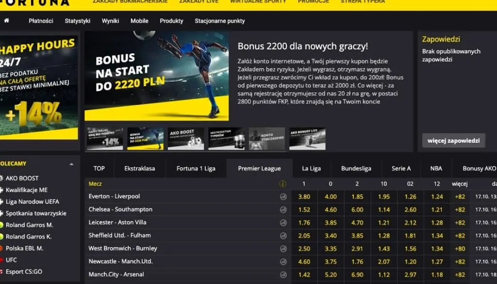 Fortuna strona internetowa
