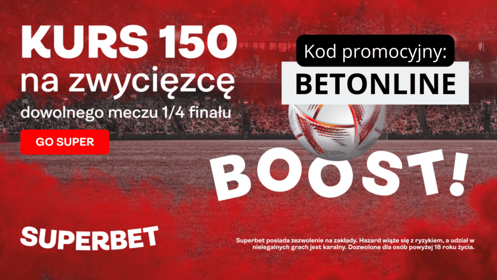 Superbet: Kurs specjalny 150.0 na 1/4 finału MŚ 2022