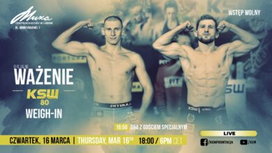 Kiedy ważenie i face to face przed KSW 80?