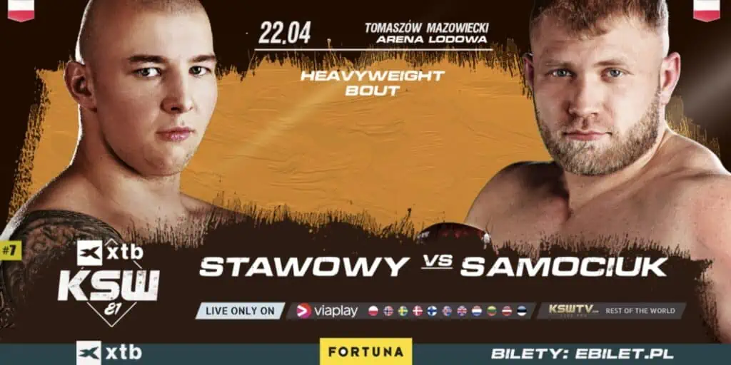 Walka Stawowy - Samociuk na XTB KSW 81 w Tomaszowie Mazowieckim