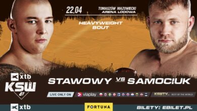 Walka Stawowy - Samociuk na XTB KSW 81 w Tomaszowie Mazowieckim