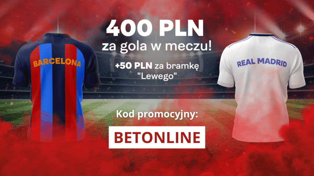 Kupon za 2 PLN na Barca - Real = nawet 450 PLN w Superbet!