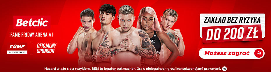 Specjalny bonus na galę Friday Arena 1 w Betclic