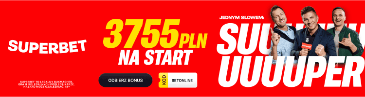 3755 PLN na start w Superbet – pakiet powitalny!