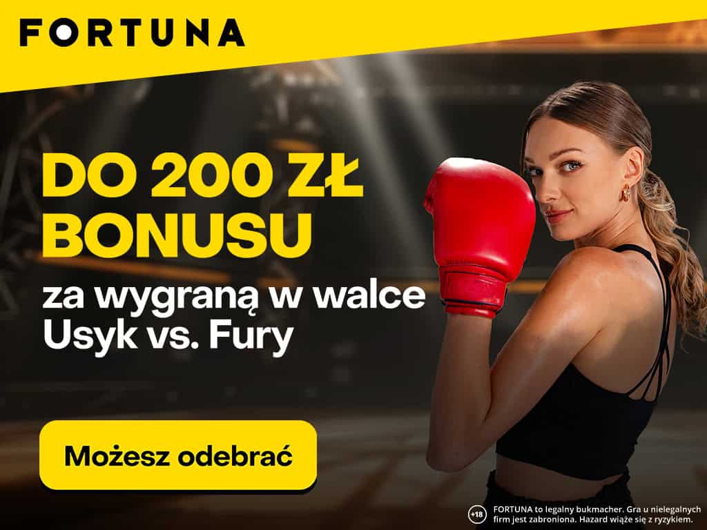 Bonus na walkę Usyk vs Fury w Fortunie