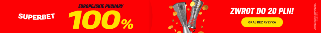 100% zwrotu na puchary w Superbet - oferta specjalna z kodem promocyjnym "BETONLINE"