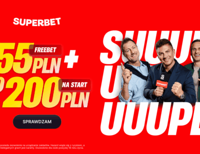 Superbet kod promocyjny przy rejestracji - Bonus powitalny 255 PLN!